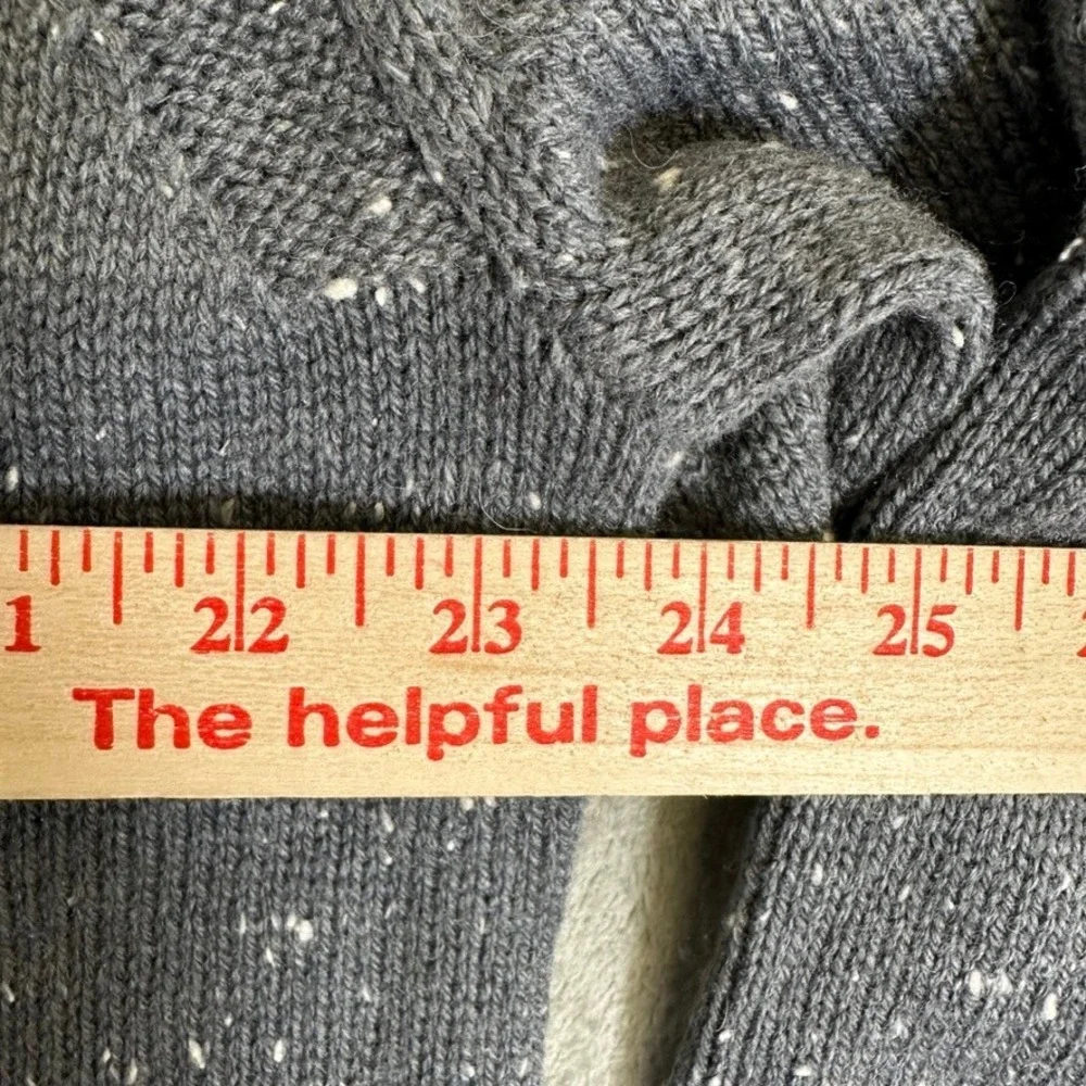 Levitate Seawool Crewneck Sweater Mens XL Gray Speckled Oyster Shell Knit